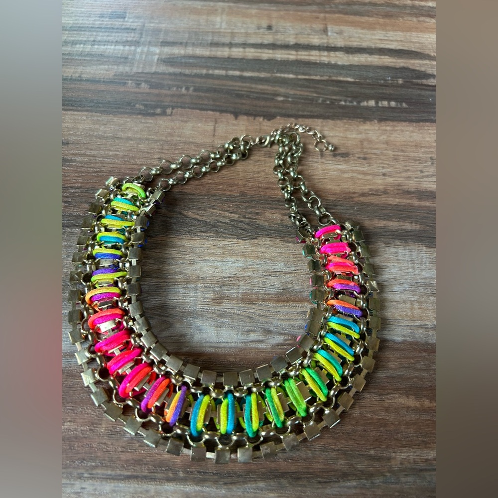 Colorful Statement Necklace - Picture 4 of 8